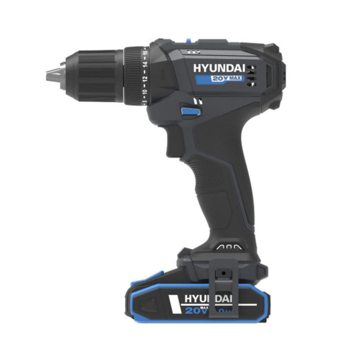 Hyundai DD20S-40TT 20V Cordless Drill Driver 1 X 2Ah Battery and Charger