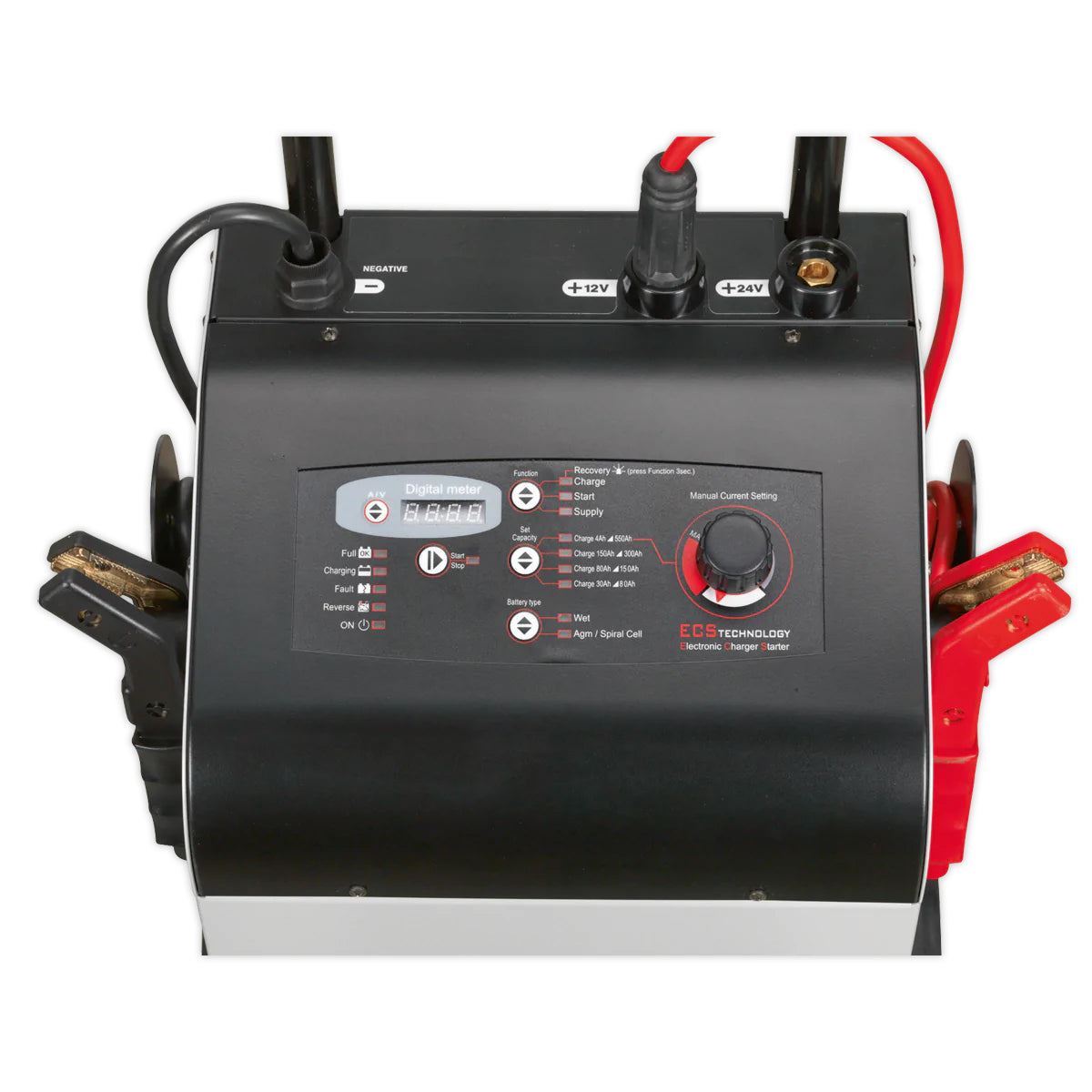 Sealey ECS400 12/24V Electronic Charger Starter 75/400A