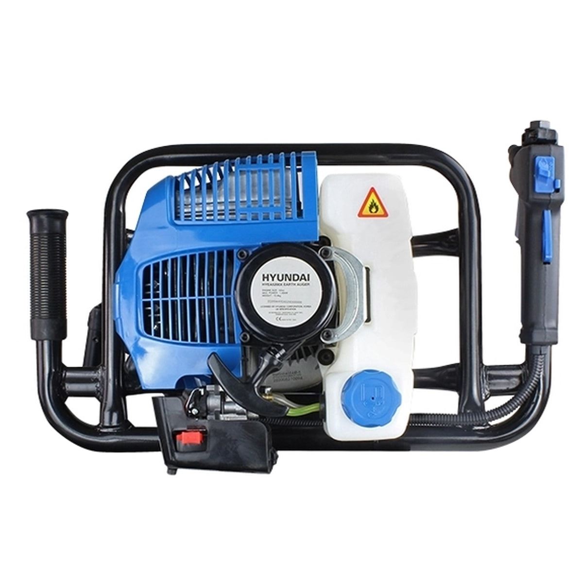 Hyundai HYEA5200X 52cc Petrol Earth Auger, Post Hole Borer and Ground Drill 100, 150 & 200mm