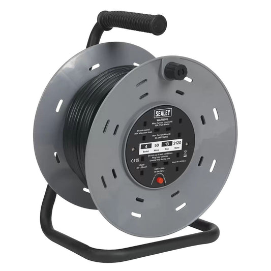 Sealey BCR50 Cable Reel 50m 4 x 230V/960W