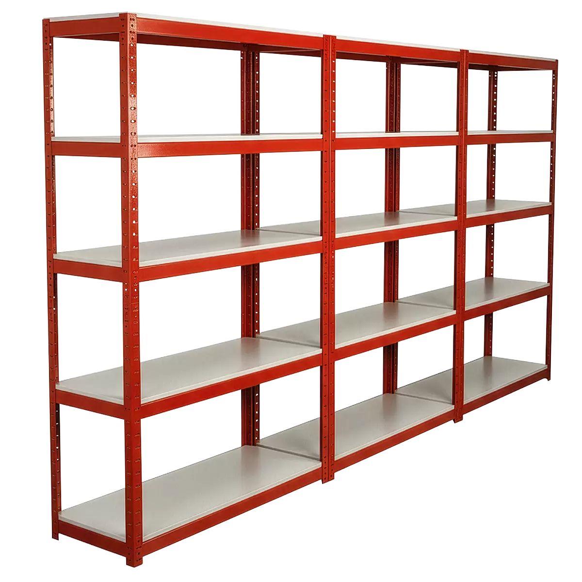 Sealey AP6500COMBO1 Racking Unit with 5 Shelves 500kg Capacity Per Level Set of 3