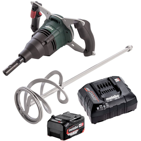 Metabo RW 18 LTX BL 120 18V Brushless 120mm Mixer with 1 x 5.2Ah Battery & Charger