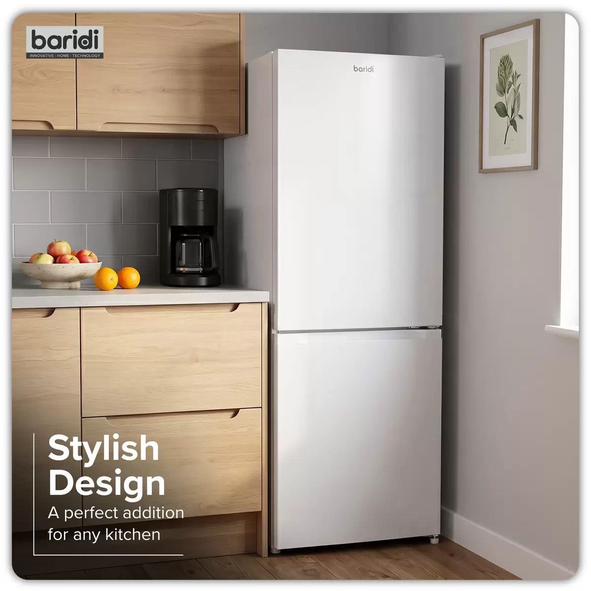 Sealey DH326 Baridi 60/40 Smart Frost Fridge Freezer 227L Capacity White 230V