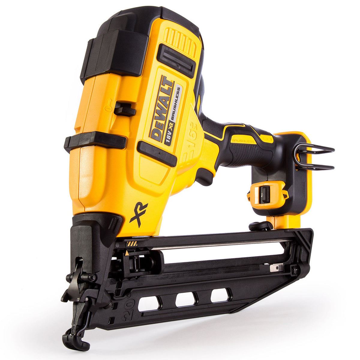 Dewalt DCK246P2 18V XR Brushless Twin Pack Nailer with 2 x 5.0Ah Batteries Charger & Bag
