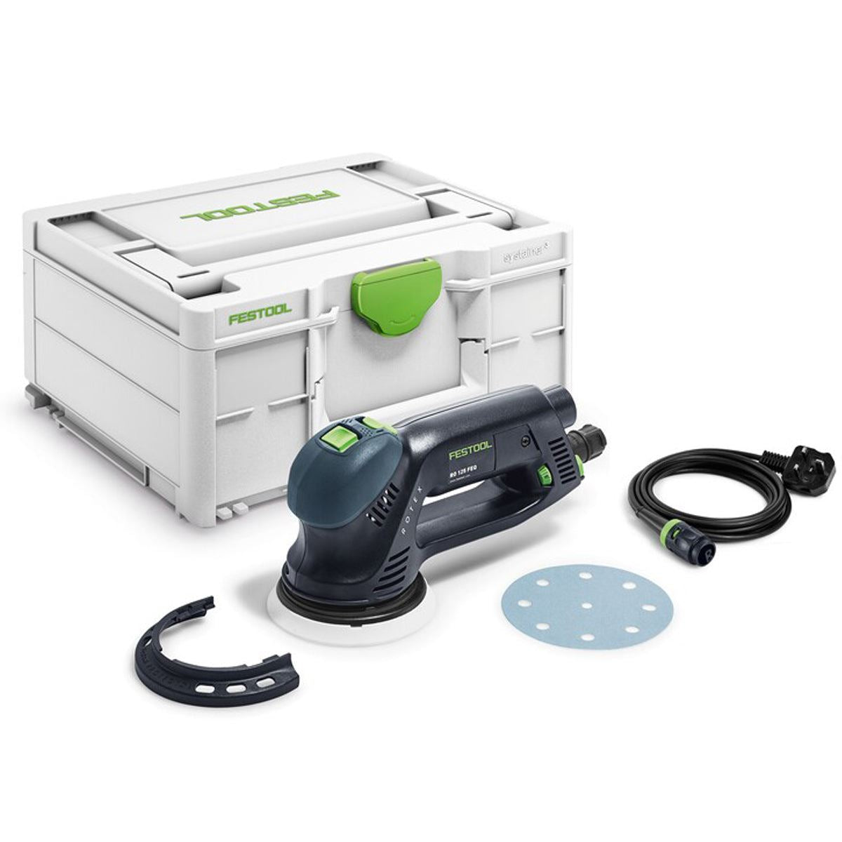 Festool ROTEX RO 125 FEQ-Plus 125mm Geared Eccentric Sander 230V GB With Systainer - 576033