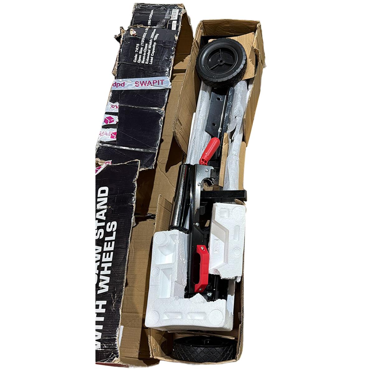 Excel Universal Mitre Saw Stand Folding & Adjustable Legs with Wheels Item Condition Damaged Box