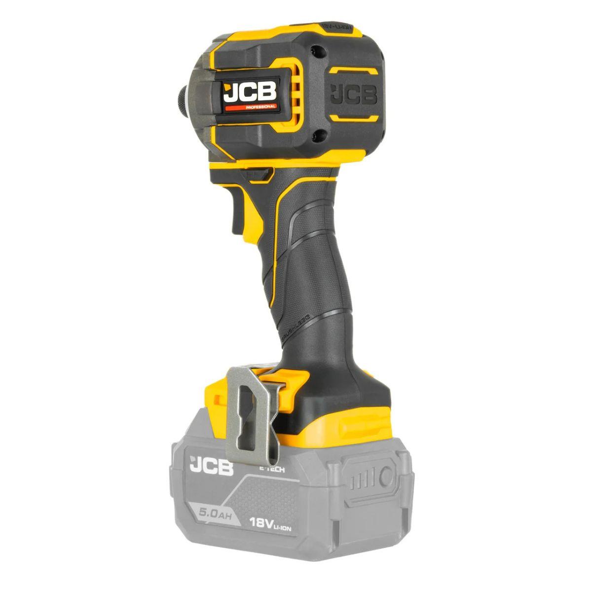 JCB-18PKIT-6 Pro 18V Combi Drill, Impact Driver & Multi Tool With 2Ah & 5Ah Batteries & 4.5A Fast Charger In Soft Tool Bag
