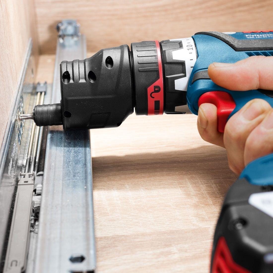 Bosch GSR 18V-60 FC FlexiClick Drill Driver Body Only with 3 Attachments in Case Item Condition Used