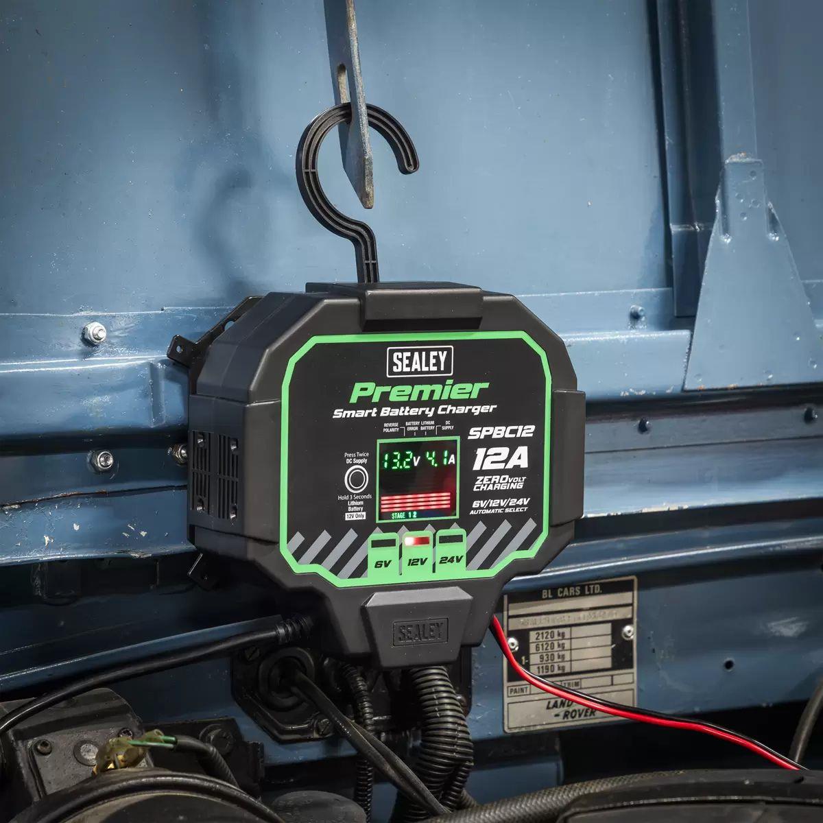 Sealey SPBC12 Premier Fully Automatic Battery Charger & Maintainer 12A