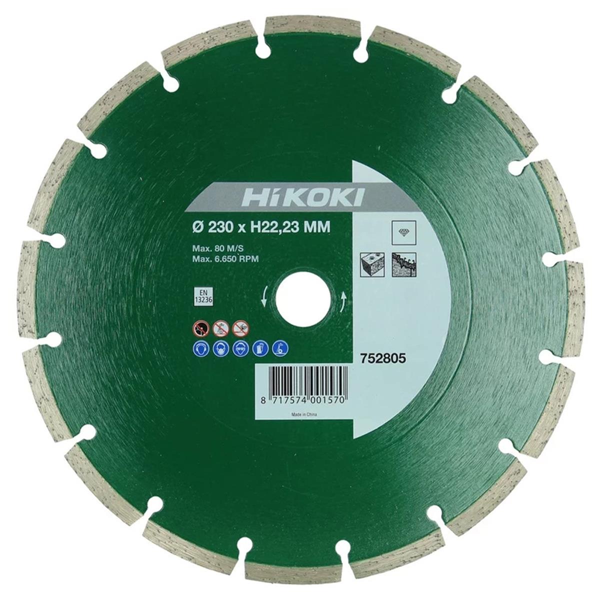 HiKOKI 752805 230mm Universal Diamond Saw Blade Pack of 2