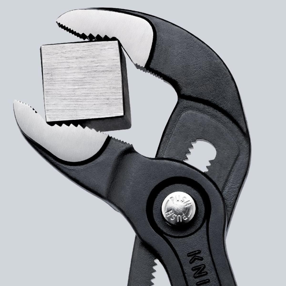 Knipex 250mm Cobra High-Tech Water Pump Pliers with Plastic Coated Grip 87 01 250 SB