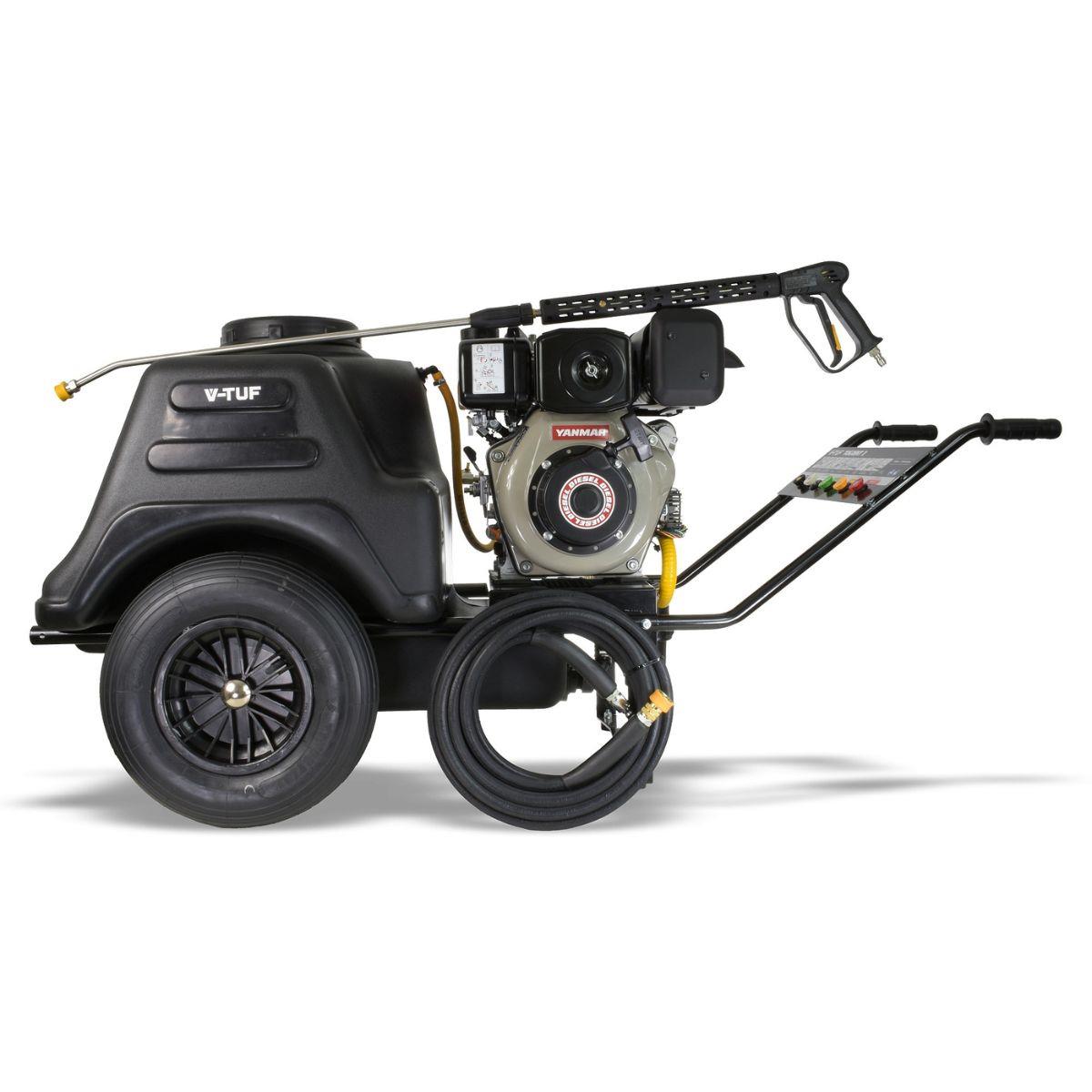 V-TUF Torrent 2D5 Diesel Pressure Washer 150L Capacity, Yanmar L4.8 Engine & 150Bar Pressure
