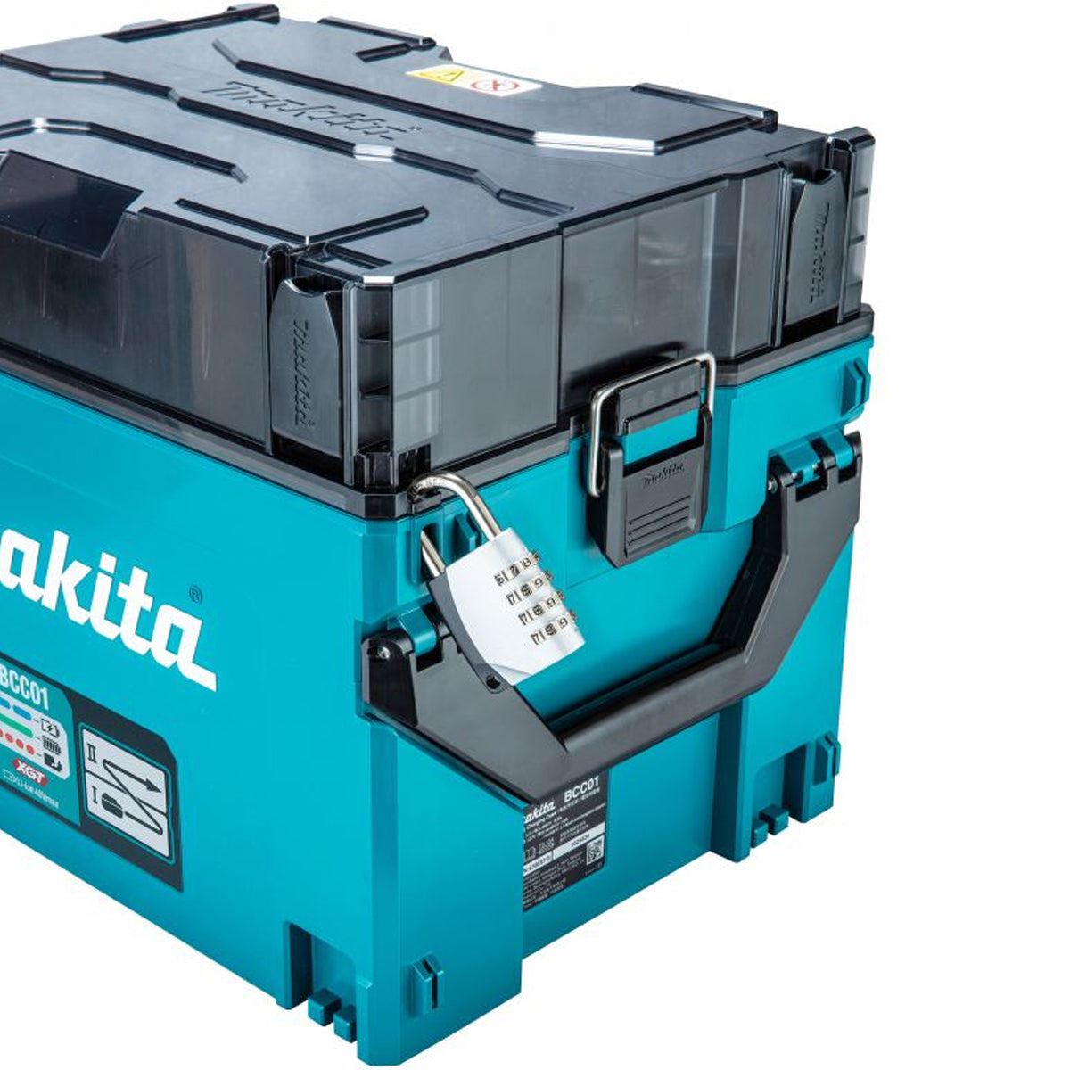 Makita BCC01 40V XGT Battery Charging Makpac Case With 4 x Batteries