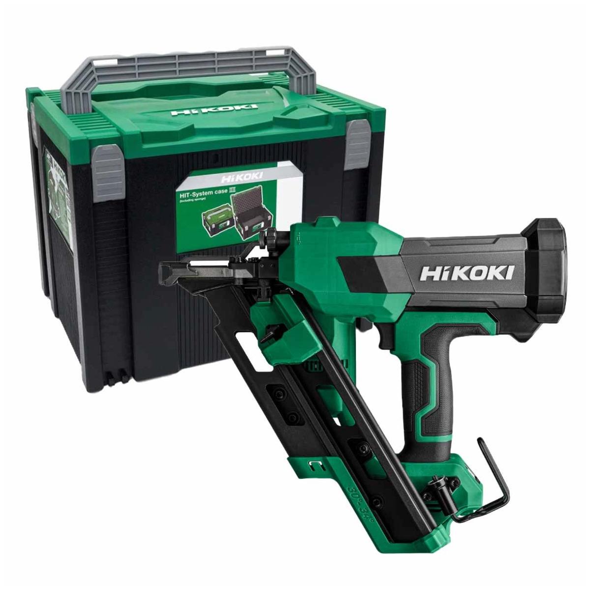 HiKOKI NR1890DCB 18V 90mm Brushless Speed Series First Fix Framing Nailer Body Only in Case
