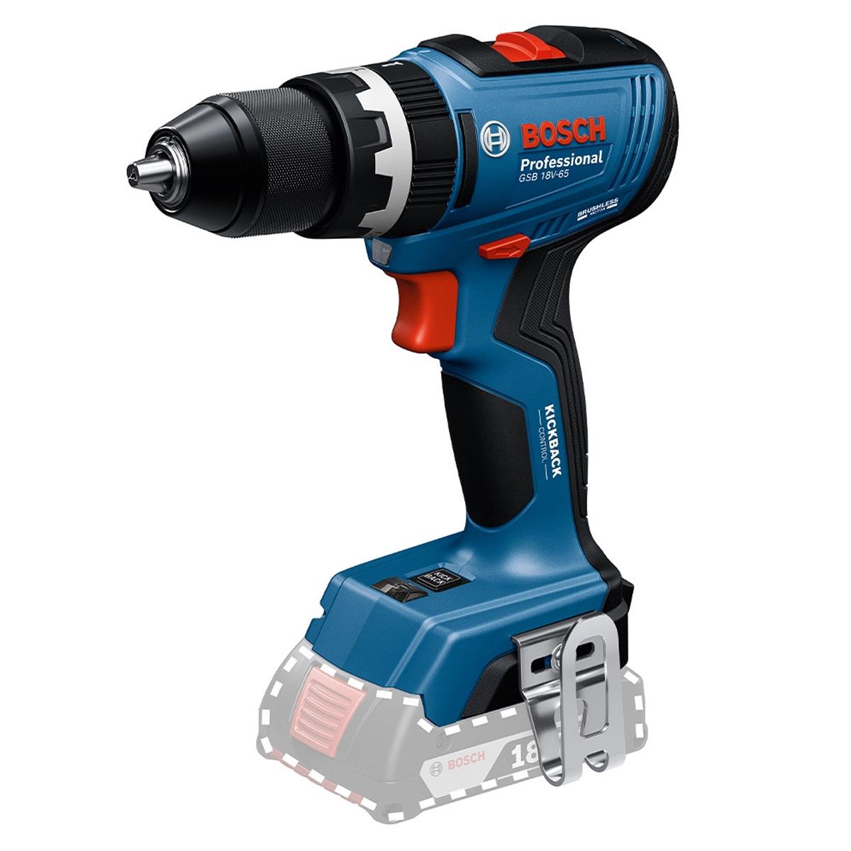 Bosch 0615A5008E 18V Brushless Combi Drill & Impact Driver/Wrench Twin Kit with 2 x 4.0Ah Battery, Charger & Case