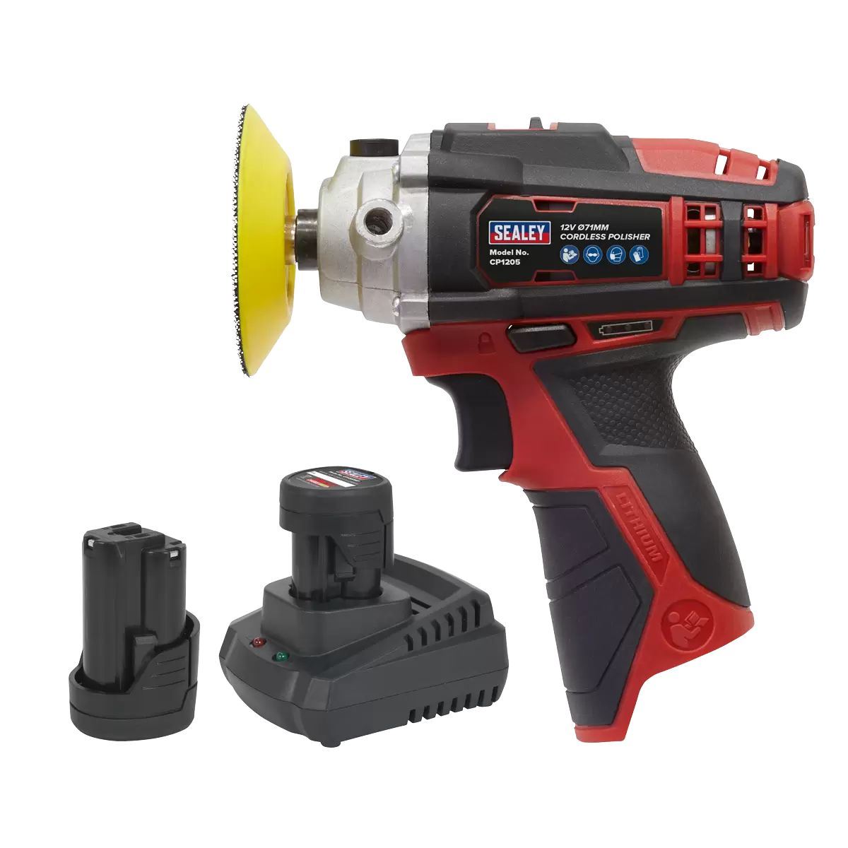 Sealey CP1205KIT 12V Cordless 71mm Polisher Kit with 2 x 1.5Ah Battery