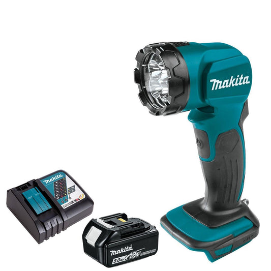 Makita DML815 14.4/18V LXT LED Flashlight with 1 x 5.0Ah Battery & Charger