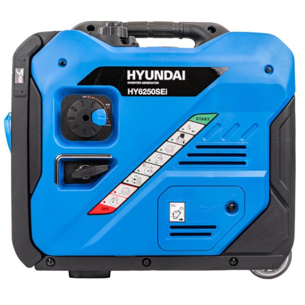 Hyundai HY6250SEi Inverter Generator Electric Start Pure Sine Wave 230V/5500W