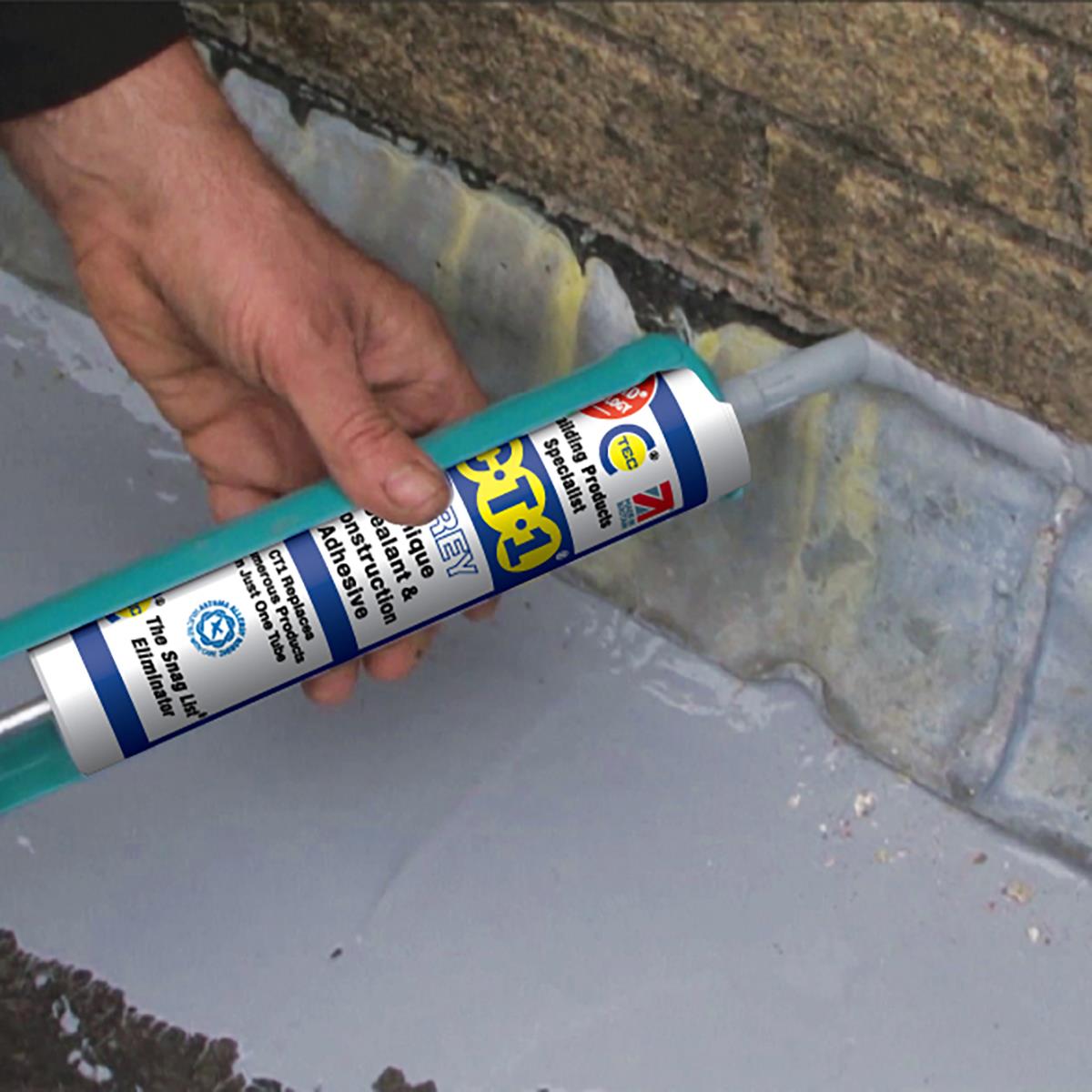 C-TEC CT1 290ml Unique Sealant & Construction Adhesive CT1535106 - Black
