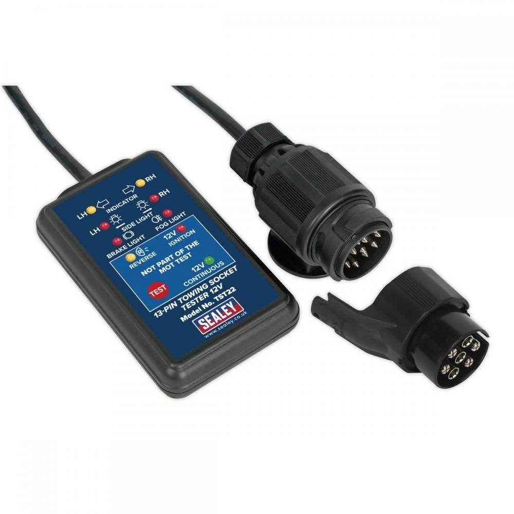 Sealey TST22 12V 13-Pin Towing Socket Tester