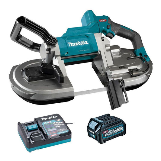 Makita PB002GD101 40V XGT Cordless 127mm Band Saw With 1 x 2.5Ah Battery & Charger