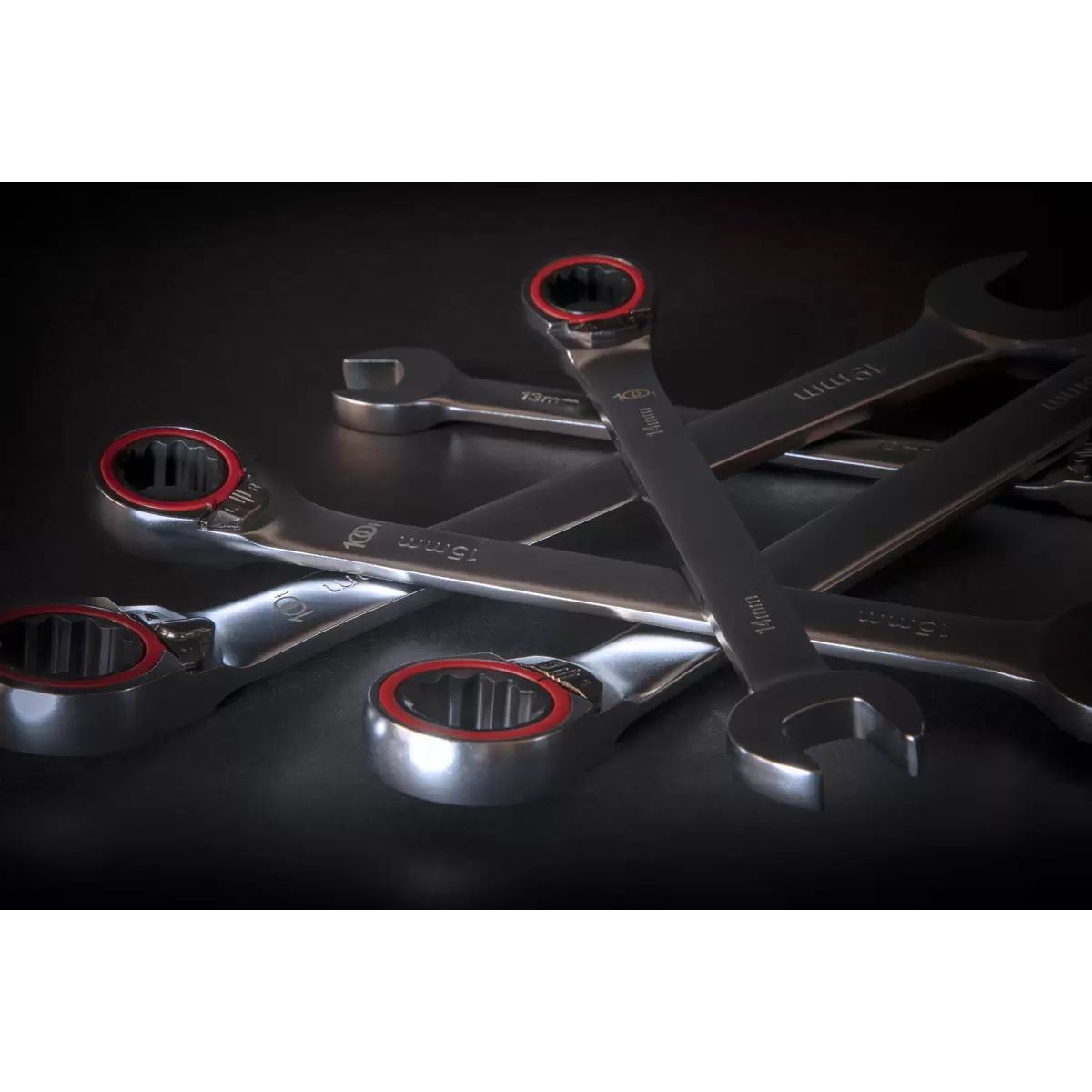 Sealey AK63944 Reversible Ratchet Combination Spanner Set 12pc