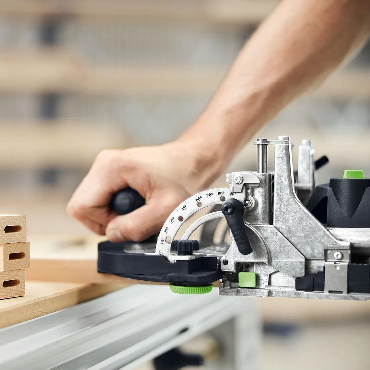 Festool DF 500 RQ-Plus 230V GB Corded DOMINO Joining Machine - 578464 With DOMINO Beech Range 576794