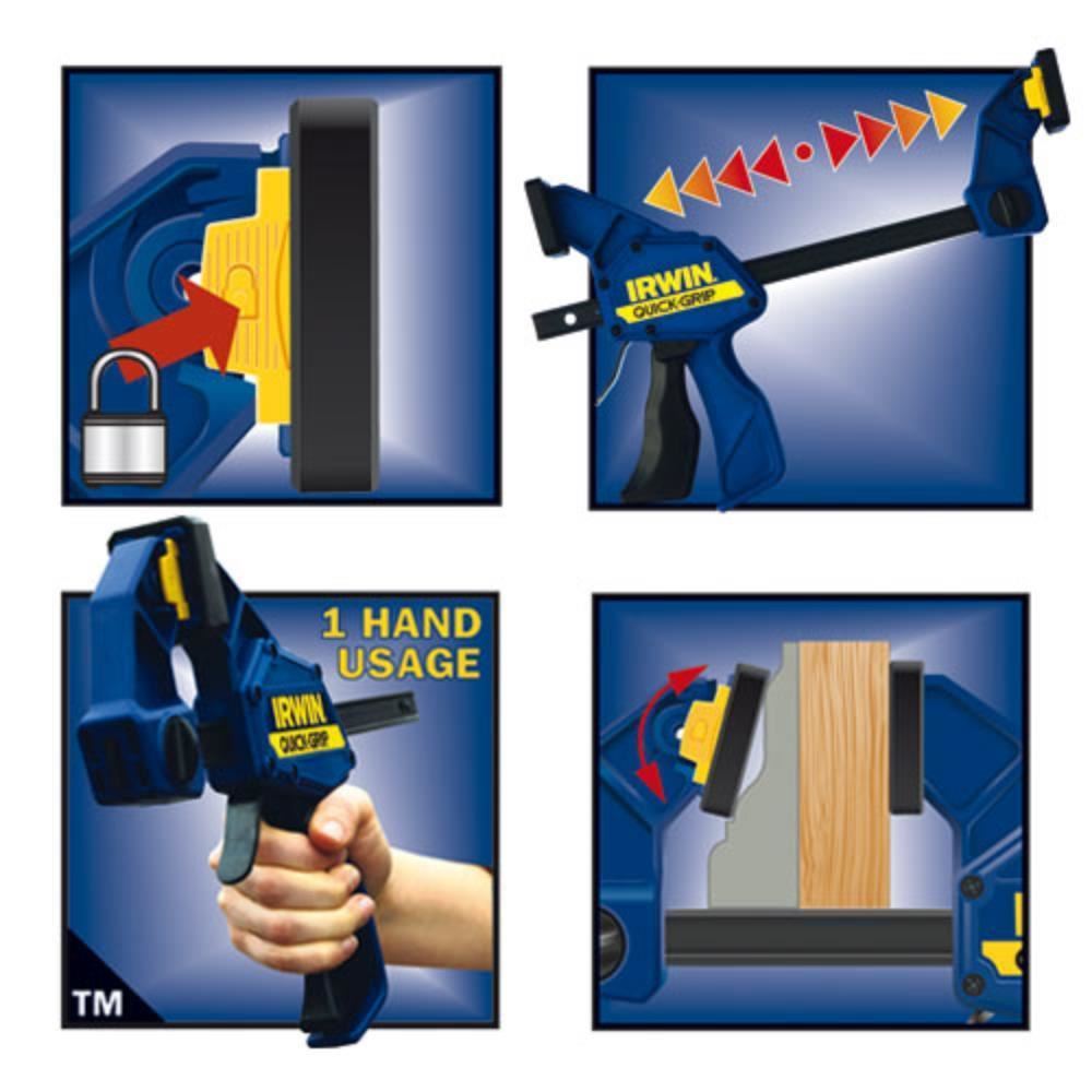 Irwin Quick Grip Q/GXP12 Xtreme Pressure One Handed Clamp 12in