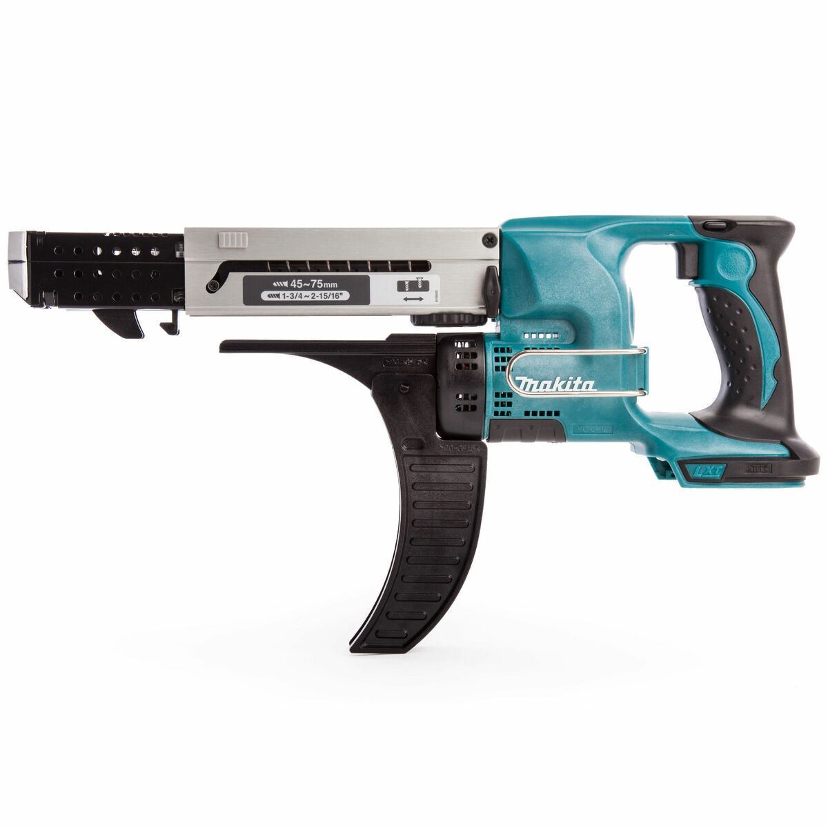 Makita DFR750Z 18V LXT Auto Feed Screwdriver with 1 x 6.0Ah Battery & Charger
