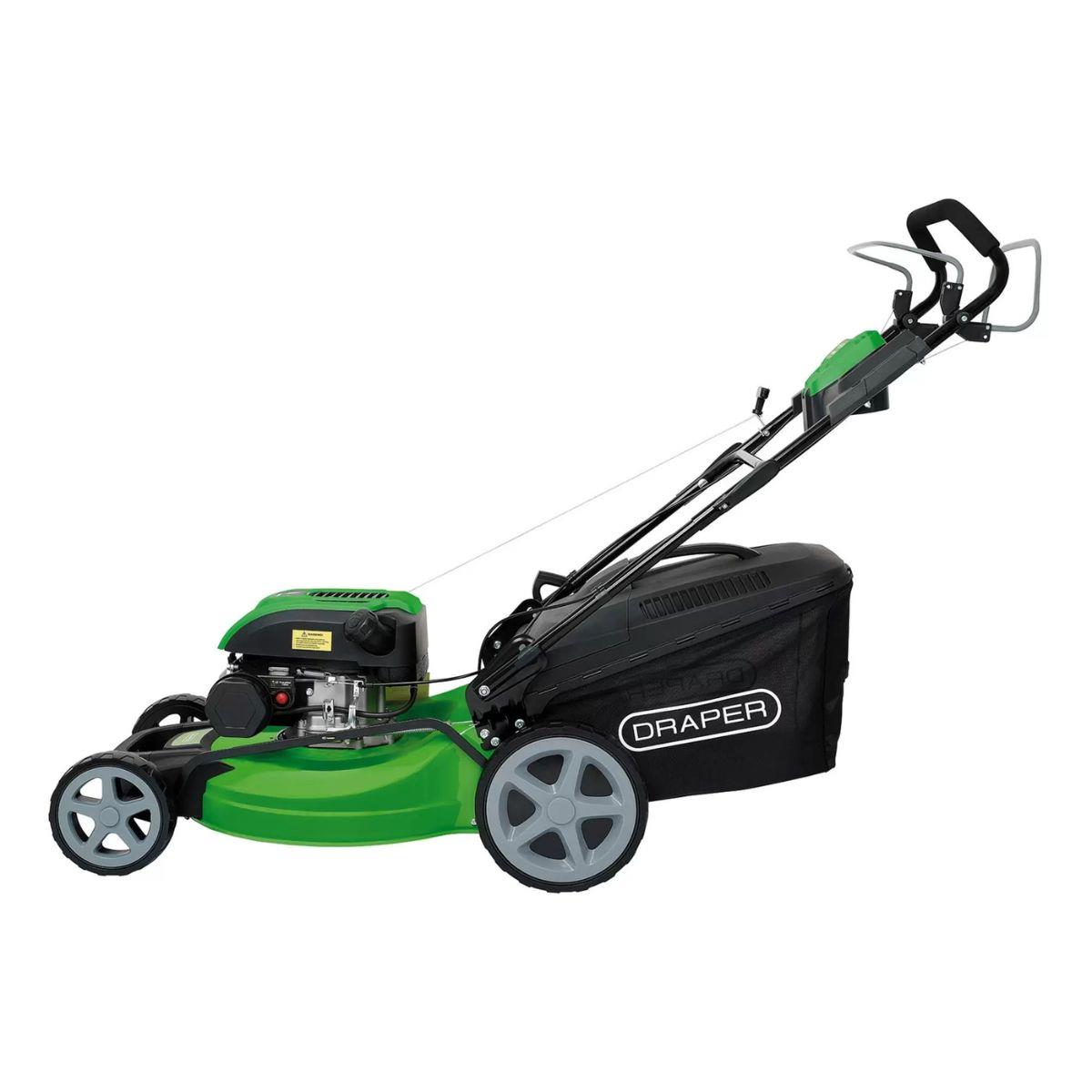 Draper 18DTP09 Self-Propelled Petrol Lawn Mower 508mm 169cc 4-Stroke Engine with 60L Collector 30276