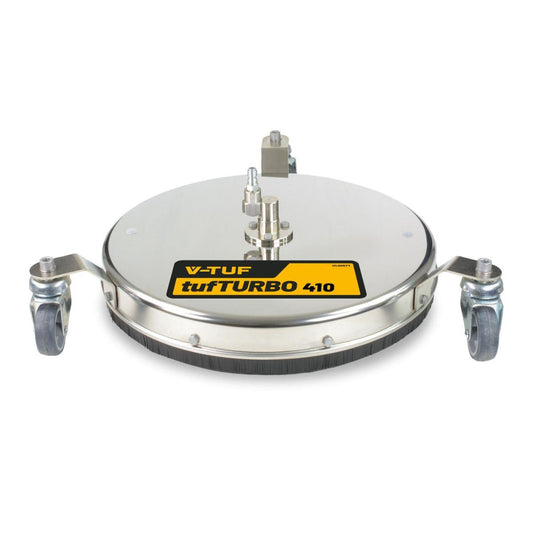 V-TUF H1.005TT Surface Cleaner 410mm Stainless Steel 275 Bar with Wheels 150 Degree 3 Castor Wheels