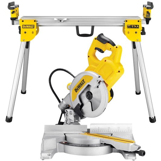 Dewalt DWS777-LX 216mm XPS Slide Compound Mitre Saw 110V with Leg Stand
