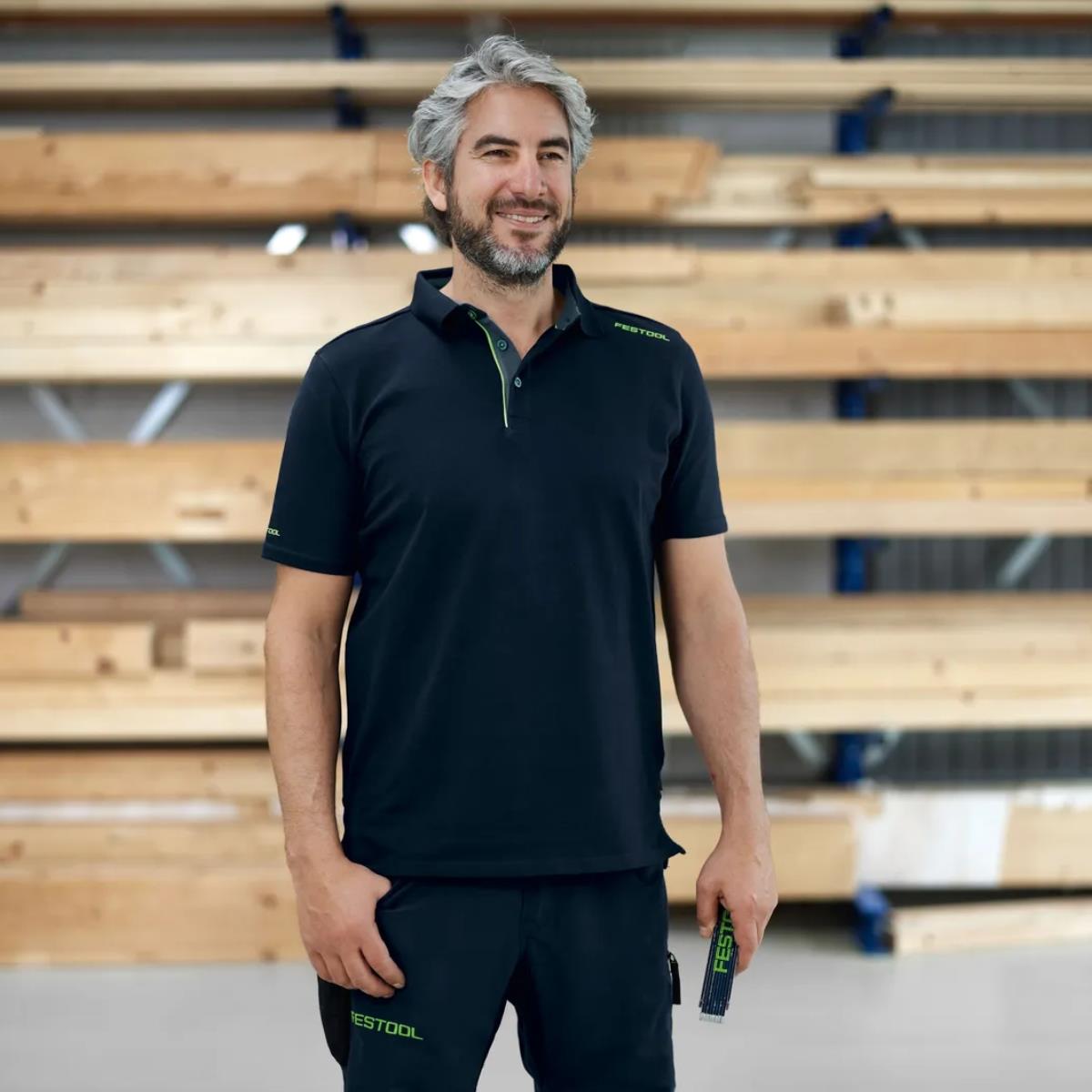 Festool POL-FT1 Men's Classic Polo T-Shirt Navy Medium Size ( M ) - 203997