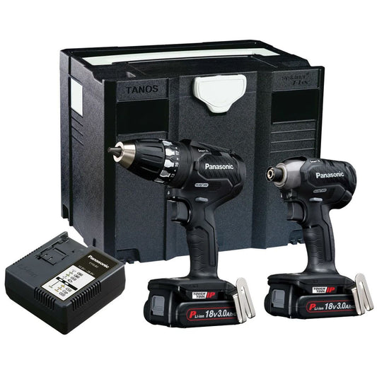 Panasonic PANC231PN EYC231PN 18V Twin Pack 2 x 3.0Ah Li-ion Batteries & Charger With Case