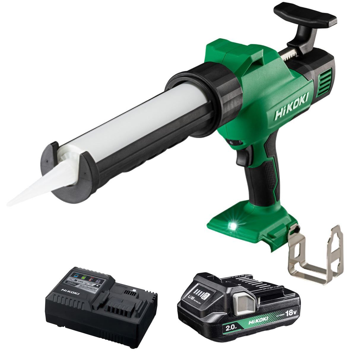 Hikoki AC18DAW4Z 18V 300ml Caulking Gun with 1 x 2.0Ah Battery & Charger