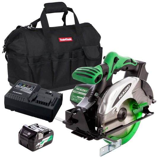 Hikoki C18DSL 18V 165mm Cordless Circular Saw with 1 x 2.5Ah/5.0Ah Battery Charger & Bag