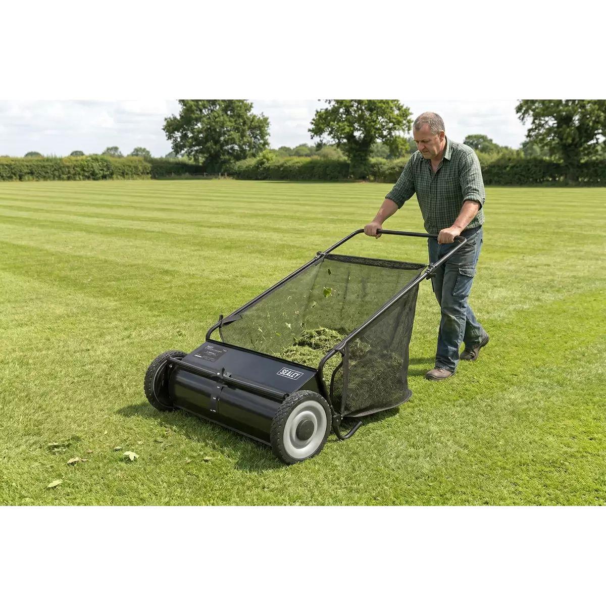 Sealey SLS26 Walk Behind Garden Sweeper 200L Capacity & Brush Size 26 Inch