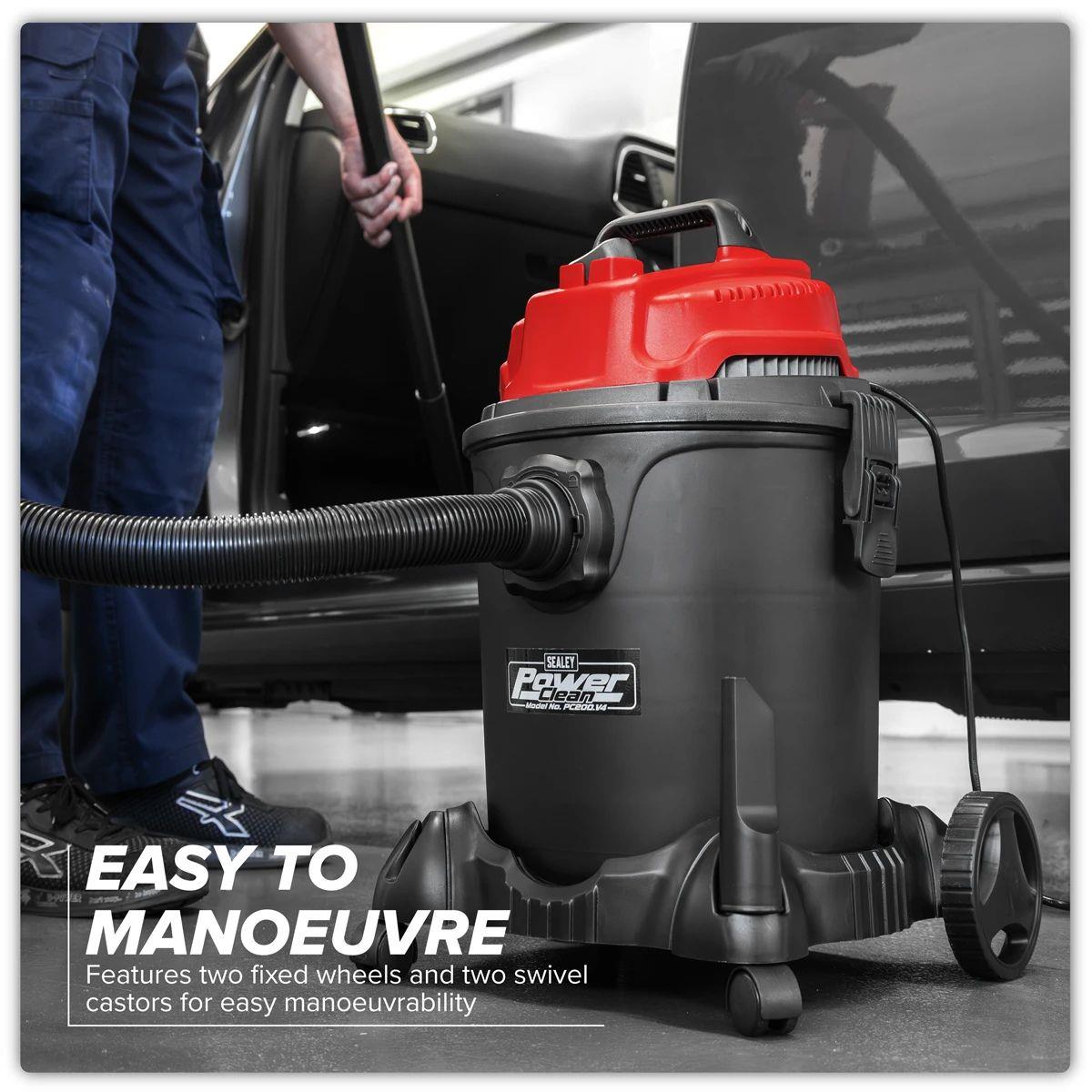 Sealey PC200 20ltr Wet and Dry Vacuum Cleaner 230V/1250W