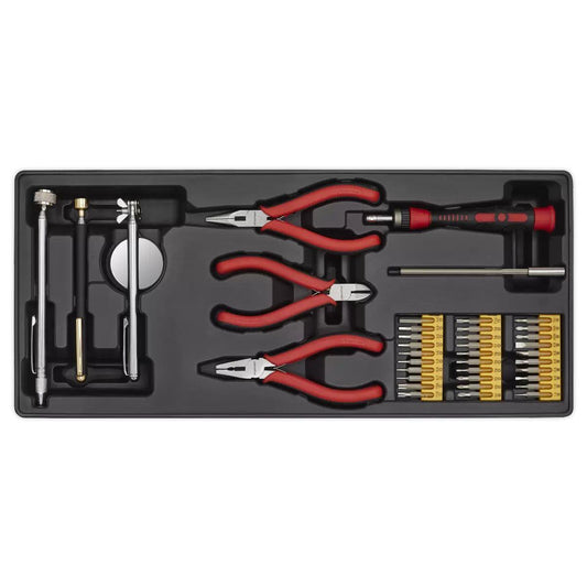 Sealey TBT17 Premier Precision & Pick-Up Tool Set with Tool Tray 38pc