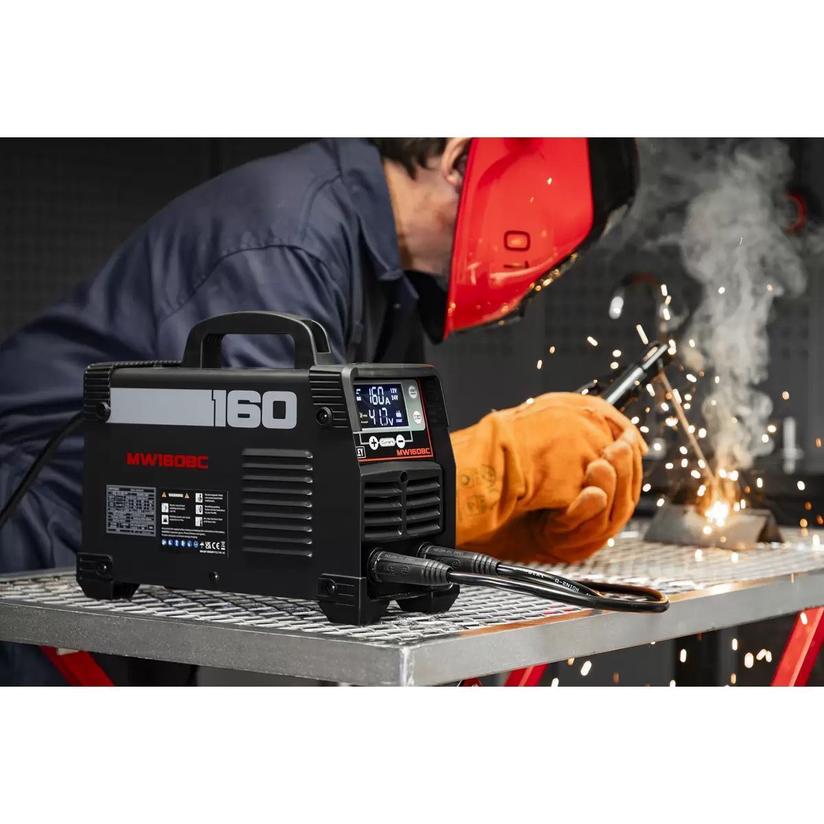 Sealey MW160BC MMA/ARC Inverter Welder 160A & Battery Charger Starter 200A/230V