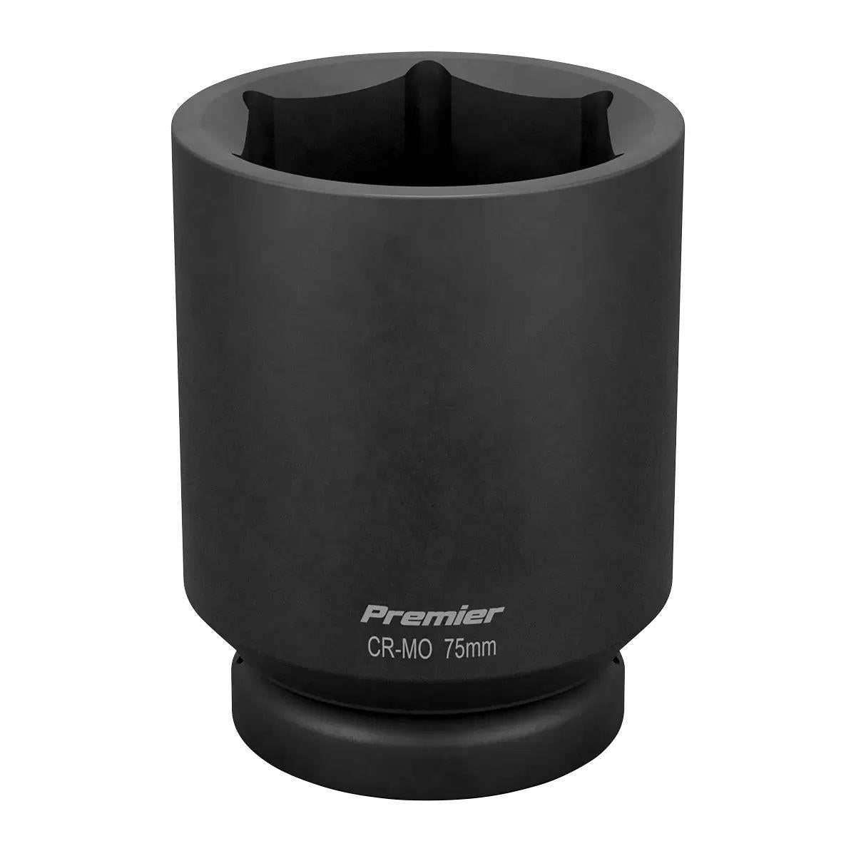 Sealey IS175D Premier Deep Impact Socket 1 inch Sq Drive 75mm
