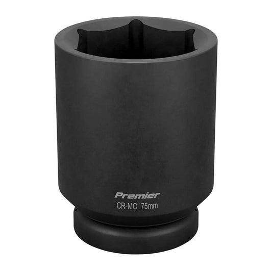 Sealey IS175D Premier Deep Impact Socket 1 inch Sq Drive 75mm