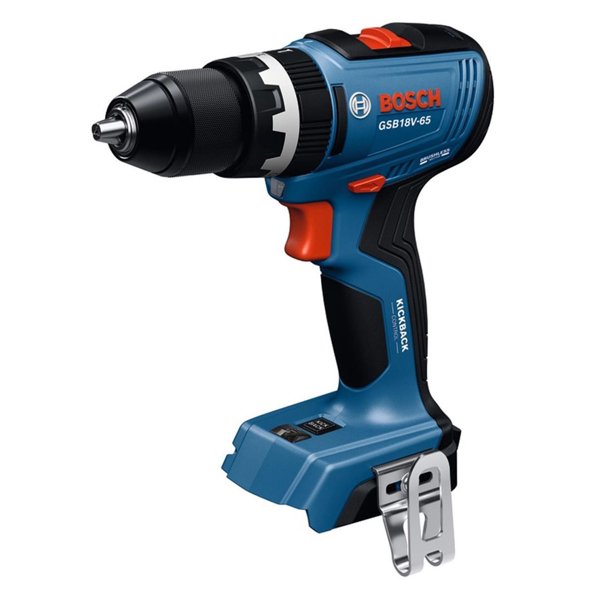 Bosch 18V Brushless Hammer Drill & Combi Drill with 2 x 4.0Ah Battery Charger & Bag T4TKIT-28119