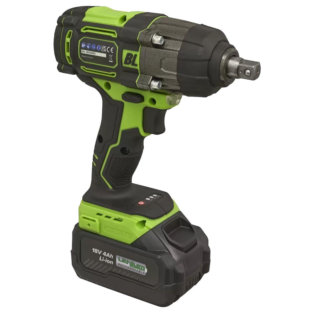 Sealey CP650LIHV 18V Cordless Brushless Impact Wrench 1/2