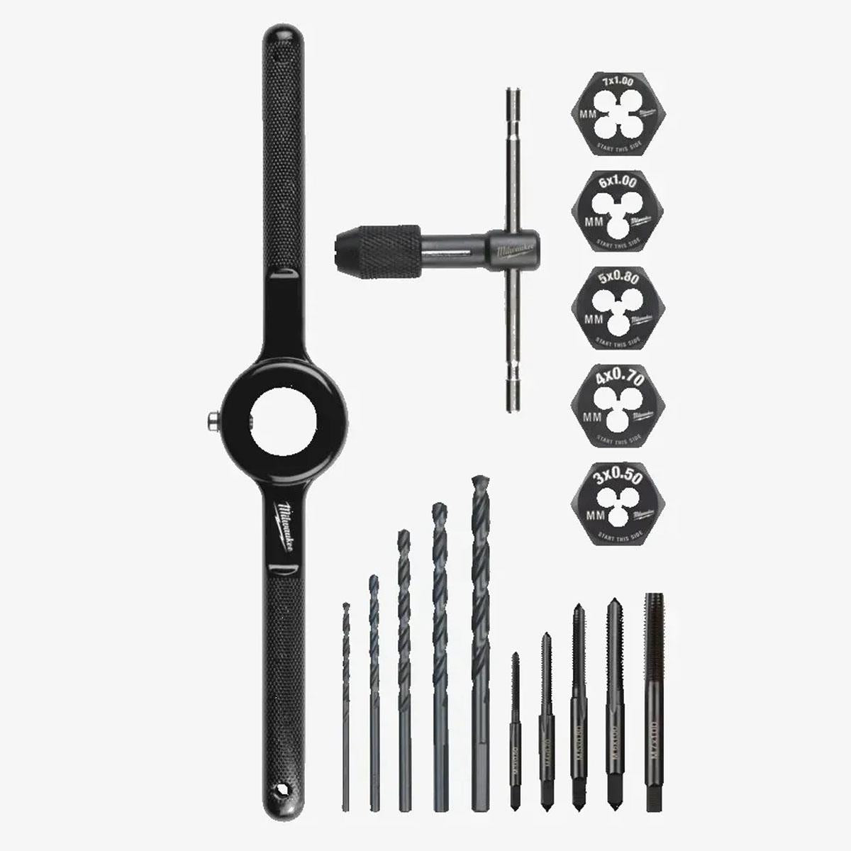 Milwaukee 17 Piece Tap & Die Set Metric 4932498720