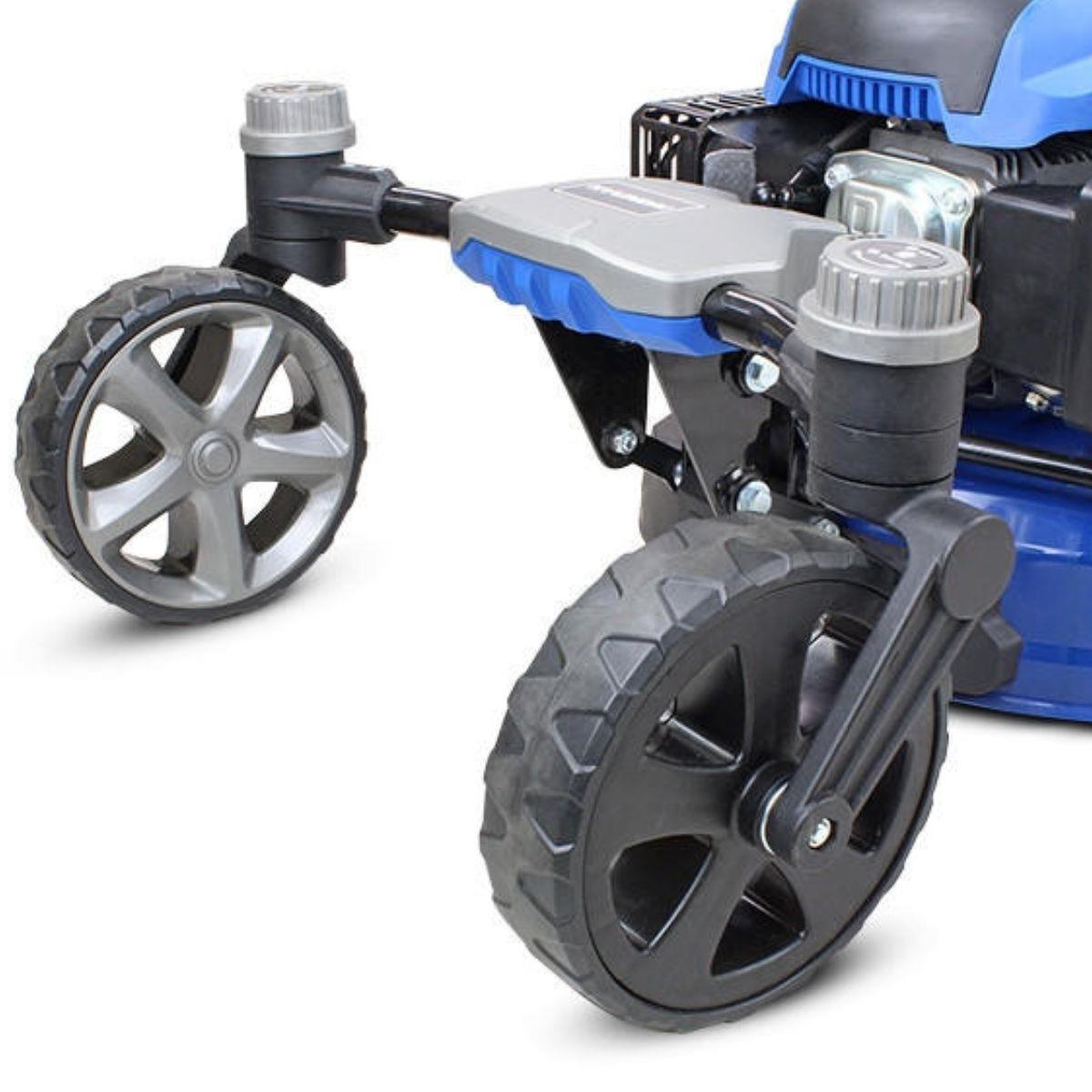 Hyundai HYM510SPEZ 51cm Self-Propelled Petrol Lawnmower, Electric Start, 70L Collector & Mulching