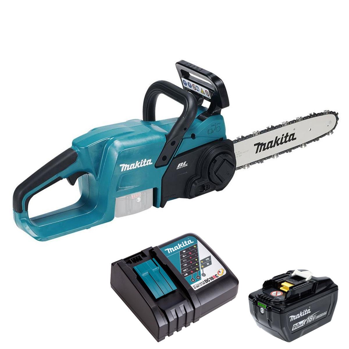 Makita DUC307ZX2 18V LXT Brushless Chainsaw With 1 x 9.0Ah Battery & Charger