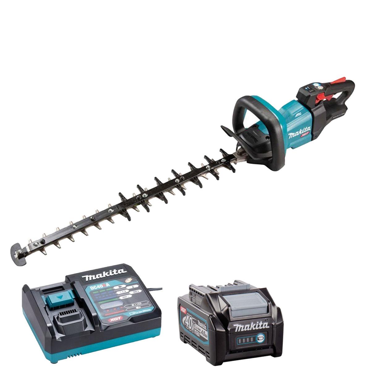 Makita UH006GZ 40V XGT 60cm Cordless  Hedge Trimmer with 1 x 4.0Ah Battery & Charger