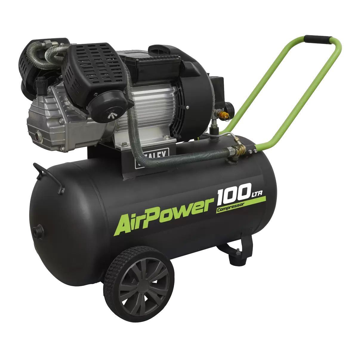 Sealey SAC10030VE 100L V-Twin Direct Drive Air Compressor 230V/13A