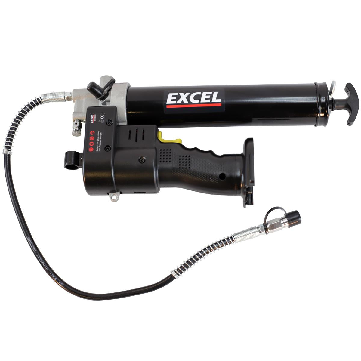 Excel 18V Cordless Li-ion Grease Gun with 1 x 2.0Ah Battery